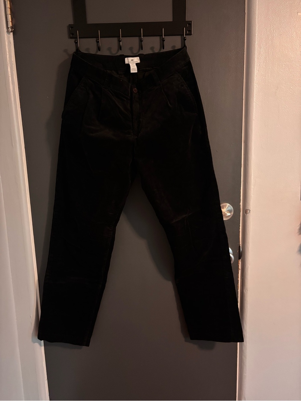 H&M Men's Black Corduroy Pants